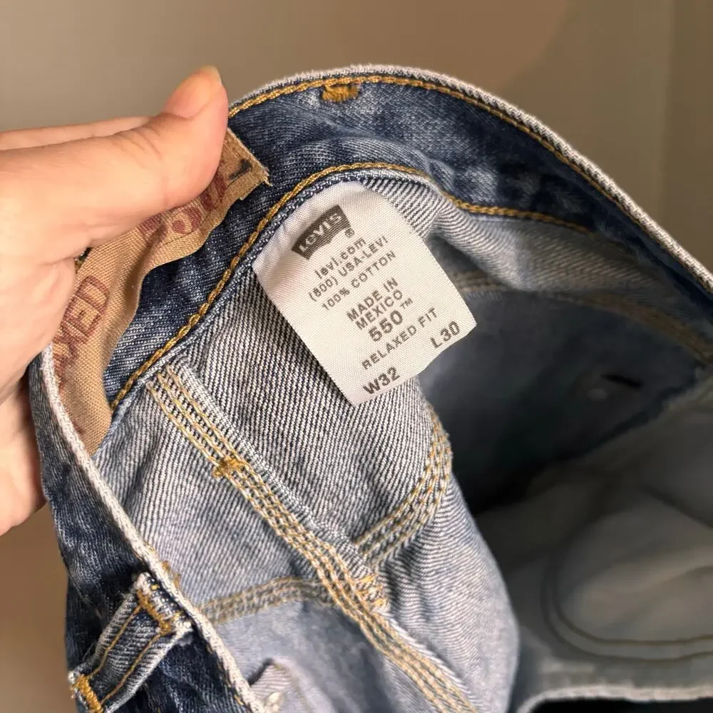 Levi's Men's 550 Relaxed Fit Blue Jeans